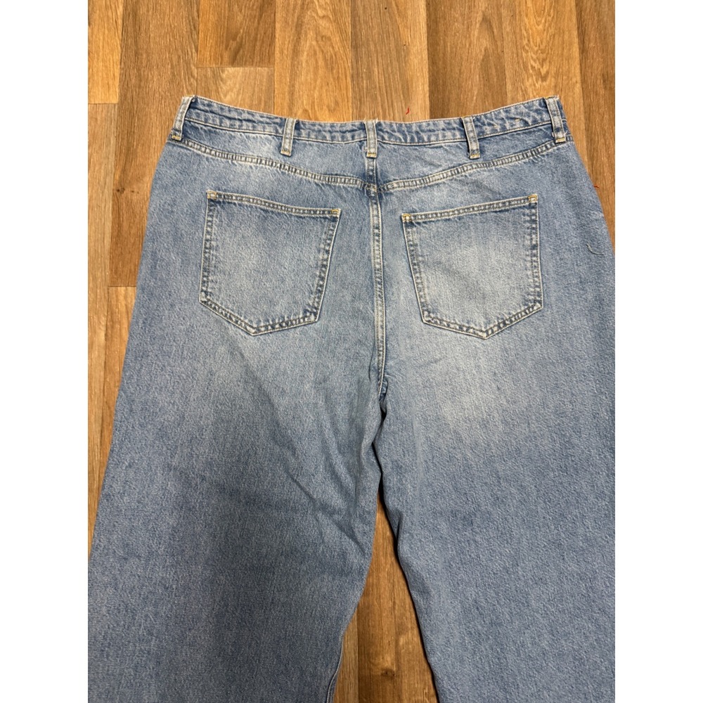 Boden Womens Light Wash Wide Leg Raw Hem Denim Jeans W33 Blue - Picture 4 of 7